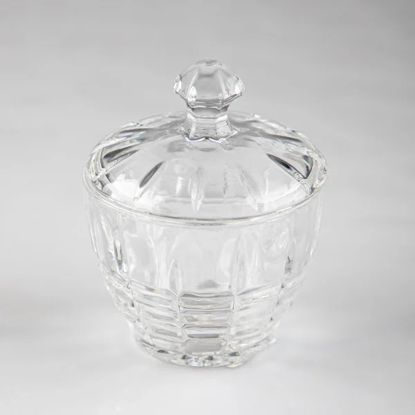 سكرية زجاجية مثالية لحفظ السكر أو الحلوى بأناقة من سوليتير