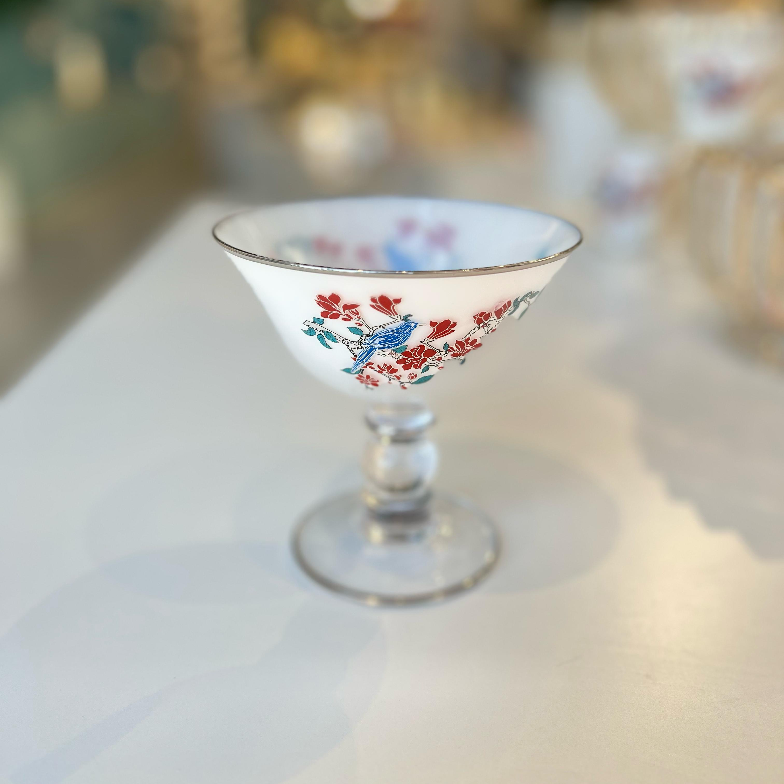 طقم أكواب حلى بيرد من سوليتير، متعددة الألوان، طقم مكون من 6 قطع